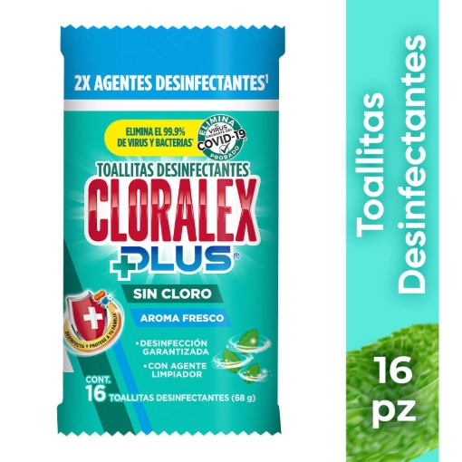Imagen de Toallas Humedas Desinfectantes Cloralex 16 PZS
