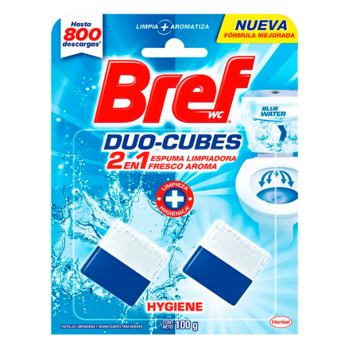 Imagen de Pastilla Wc Bref Cubos Higiene Duo 100 GRS