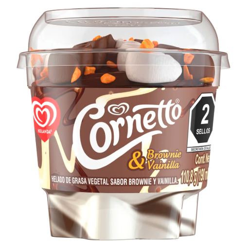 Imagen de Helado Holanda Corneto Brownie y Vainilla 190 MLL