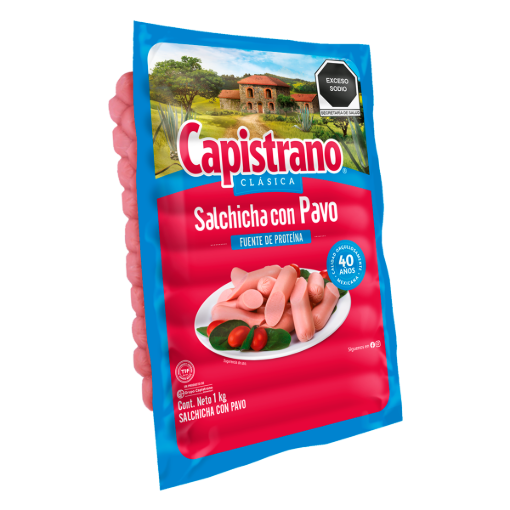 Imagen de Salchicha Capistrano Pavo 1 KGS