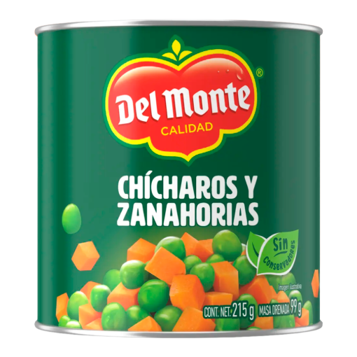 Imagen de Chicharos Con Zanahoria Del Monte 215 GRS