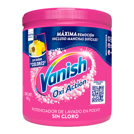 Imagen de Blanqueador Vanish Poder Rosa En Polvo 450 GRS