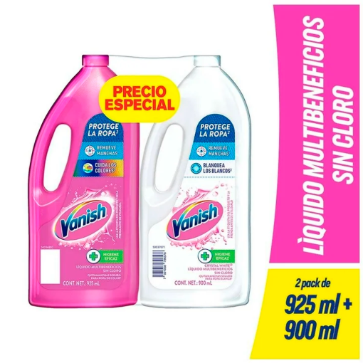 Imagen de Blanqueador Vanish Mix Gel Rosa +Blanco 900 MLL