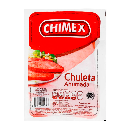 Imagen de Chuleta Chimex Ahumada 500 GRS