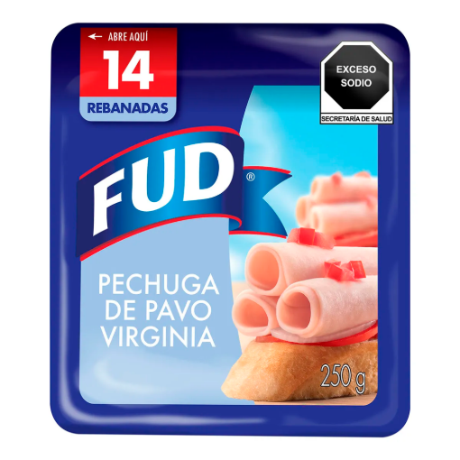 Imagen de Pechuga de Pavo Virginia Fud 250 GRS