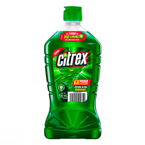 Imagen de Detergente Liquido Citrex Limón 450 MLL