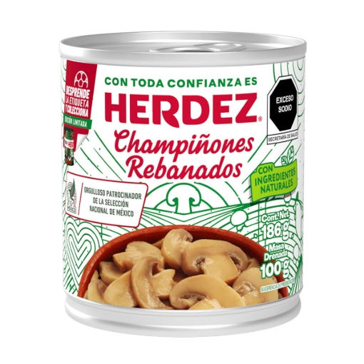 Imagen de Champiñon Rebanado Herdez  186 GRS