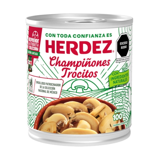 Imagen de Champiñon Herdez En Trozos   186 GRS