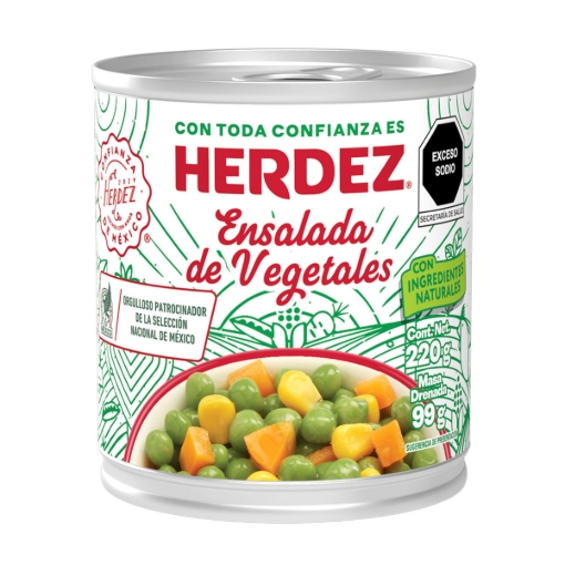 Imagen de Ensalada Herdez Vegetales 220 GRS