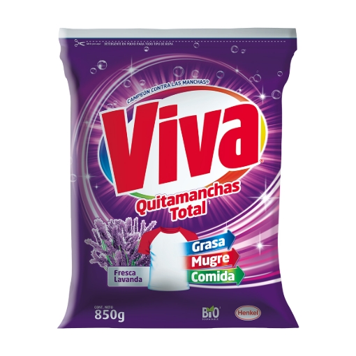 Imagen de Detergente En Polvo Viva Campeón Lavanda  850 GRS