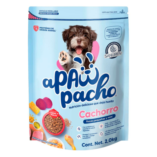 Imagen de Alim Apawpacho Cachorros R.Peq/Min Carne/Pollo 2 KGS