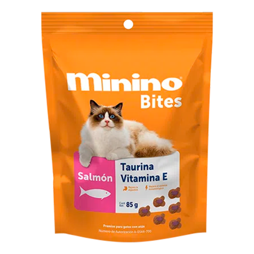 Imagen de Alimento Alim Minino Bites Salmon Minino  Bites Salmon 85 GRS