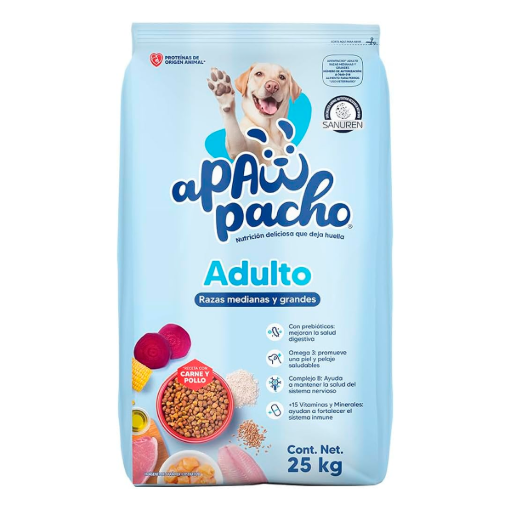 Imagen de Alim Apawpacho Adulto R.Med/Gde Carne/Pollo 25 KGS