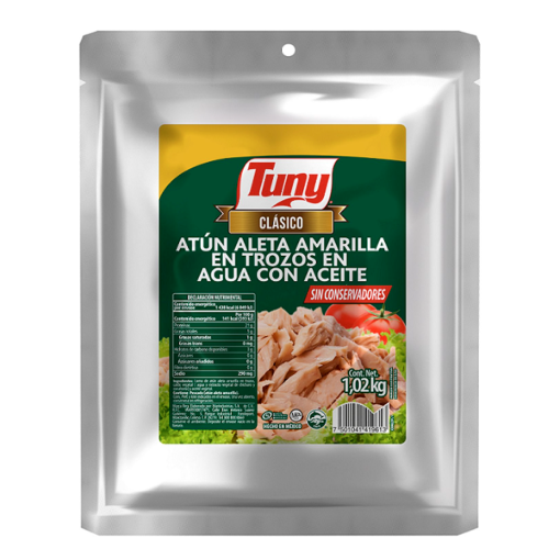 Imagen de Atun Tuny Clasico En Agua C/Aceite Sob 1.02 KGS