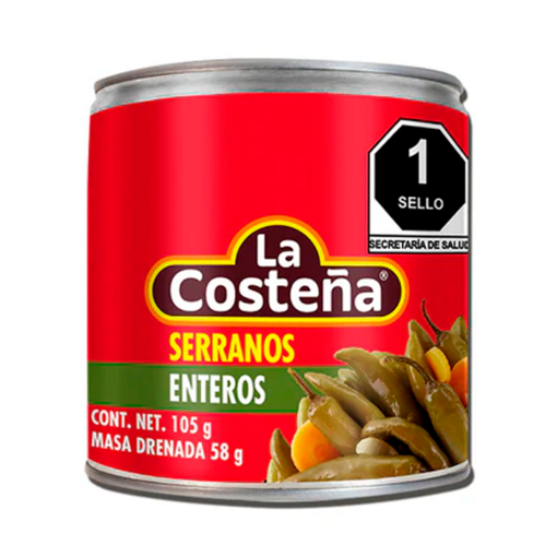 Imagen de Chiles Serranos La Costeña 105 GRS