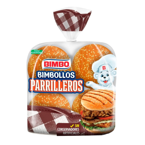 Imagen de Pan Bimbo Bimbollos Parrilleros 516 GRS