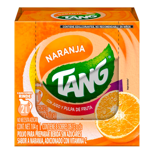 Imagen de Exhibidor Bebida Tang Naranja 13 GRS