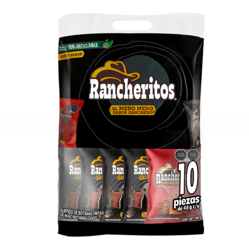 Imagen de Sabritas Rancheritos 8pzs.negra/2pzorig 10 PZS