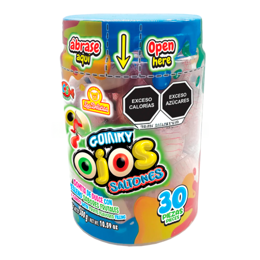 Imagen de Dulce Delicias Gomit Gummy Ojos Saltones 30 PZS