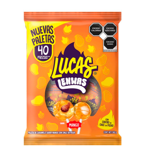 Imagen de Paleta Lucas Lenwas Mango Bls 40 PZS