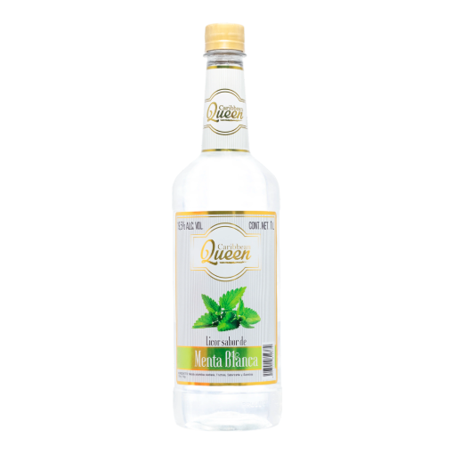 Imagen de Licor Caribbean Queen Menta Blanca 1 LTS