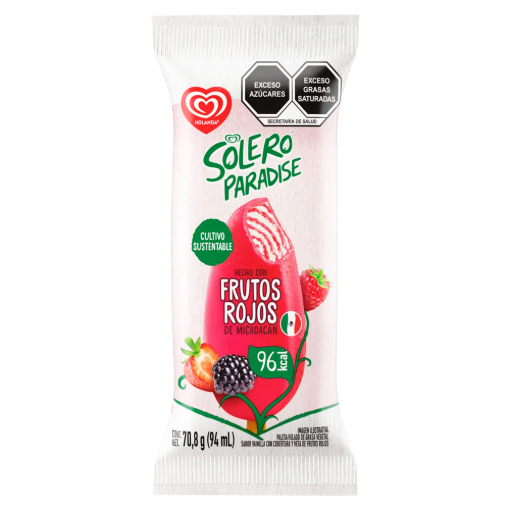 Imagen de Paleta Holanda Solero Paradise Frutos Rojos 70.8 GRS