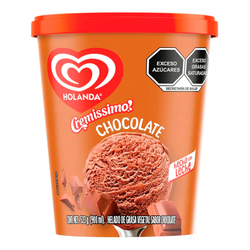 Imagen de Helado Holanda Cremissimo Chocolate 900 MLL