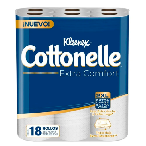 Imagen de Kleenex Cottonelle Extra Comfort 150ht 18 PZS