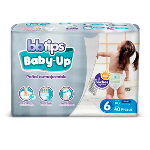 Imagen de Pañal Bb Tips Baby Up T6 40 PZS