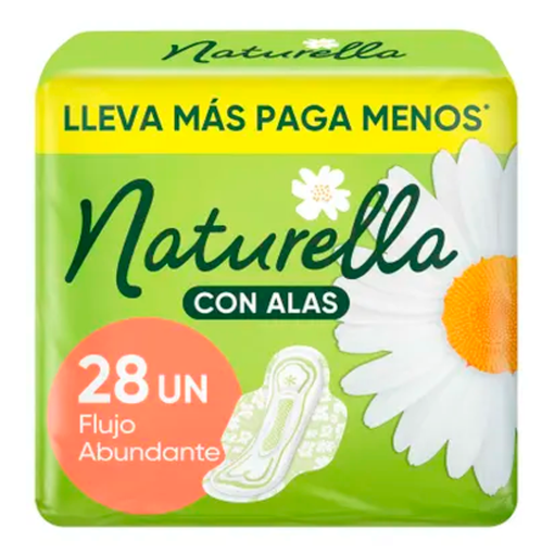 Imagen de Toallas Femeninas Naturella Regular Con Alas De 28 Piezas. 28 PZS