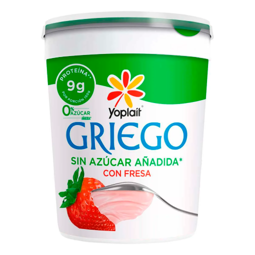 Imagen de Yogurth Yoplait Griego Fresa sin Azúcar 1 LTS