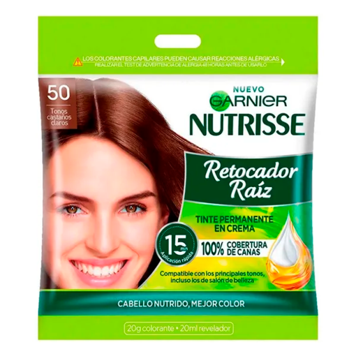 Imagen de Tinte Garnier Nutrisse Ret Raiz 5.0 Castaño Claro 1 PZS