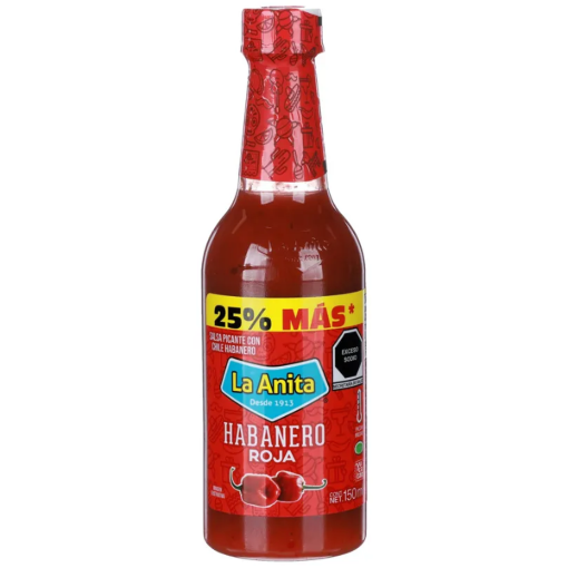 Imagen de Salsa La Anita Habanero Roja Original PET 150 MLL