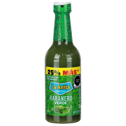 Imagen de Salsa La Anita Habanero Verde Original PET 150 MLL