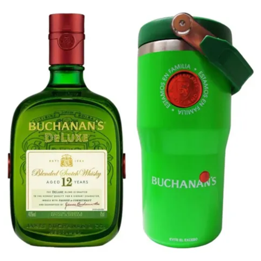 Imagen de Whisky Buchanan’s Deluxe 12 Años + Termo 750 MLL