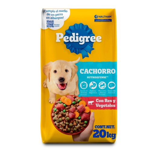 Imagen de Alimento Pedigree Cachorro Res con Vegetales +2 kg 20 KGS