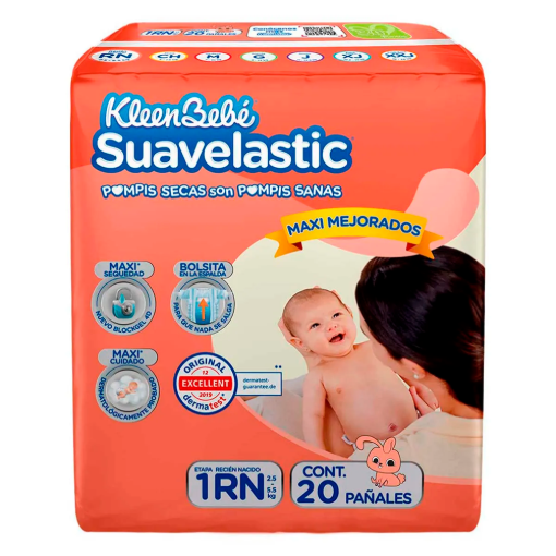 Imagen de Pañal KBB Suavelastic RN 20 PZS