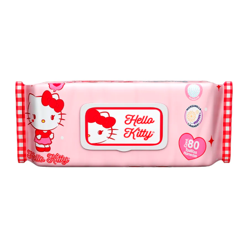Imagen de Toalla Húmeda Baby Soft Hello Kitty Lavanda 80 PZS
