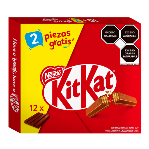 Imagen de Exhibidor Chocolate Nestlé KitKat +2 Piezas 41.5 GRS
