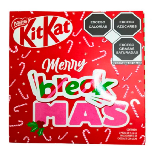 Imagen de Exhibidor Chocolate Nestlé KitKat Navidad Tarjeta 41.5 GRS