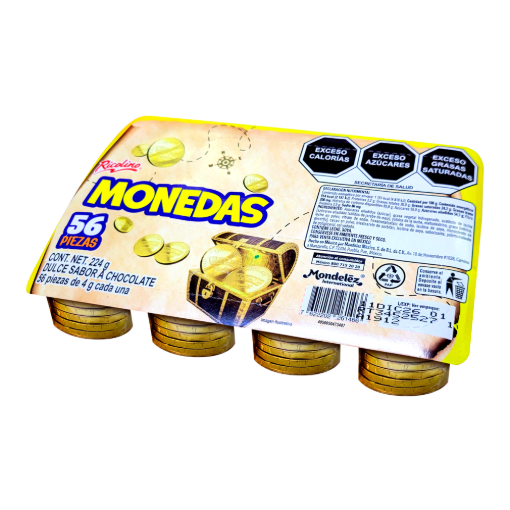 Imagen de Exhibidor Chocolate Ricolino Monedas 56 PZS