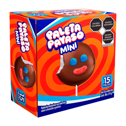 Imagen de Exhibidor Paleta Ricolino Payaso Mini N 15 PZS