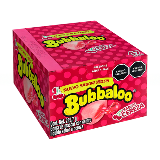 Imagen de Exhibidor Chicle Bubbaloo Cereza 5.1 GRS