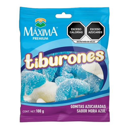 Imagen de Chicle Dulce Gomita Máxima Tiburones 100 GRS