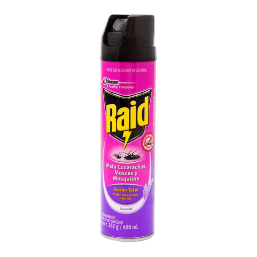 Imagen de Insecticida Raid Acción Total Lavanda Floral Aerosol 400 GRS