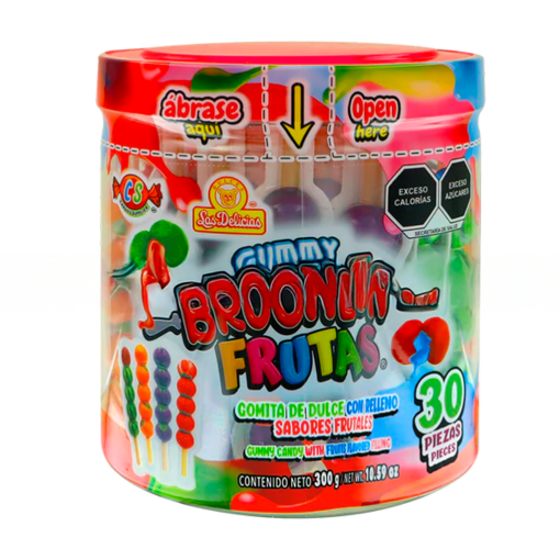 Imagen de Exhibidor Dulces Las Delicias Gomitas Gummy Brocheta 300 GRS