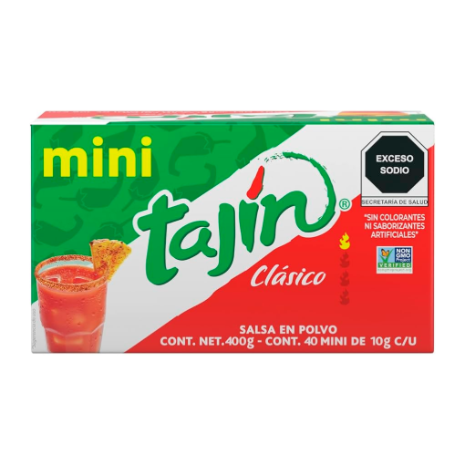 Imagen de Exhibidor Salsa Tajín Polvo Mini 10 GRS