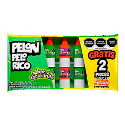 Imagen de Exhibidor Dulce Pelón Pelo Rico Tamarindo +2 Chamoy 30 GRS