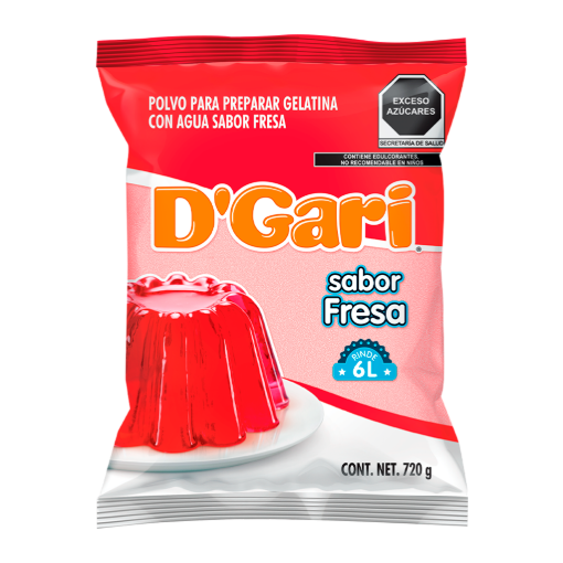 Imagen de Gel D’Gari Agua Fresa 720 GRS
