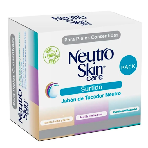 Imagen de Exhibidor Jabón de Tocador Neutro Skin Care Surtido 140 GRS